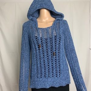 American Eagle Blue Knitted Hoodie